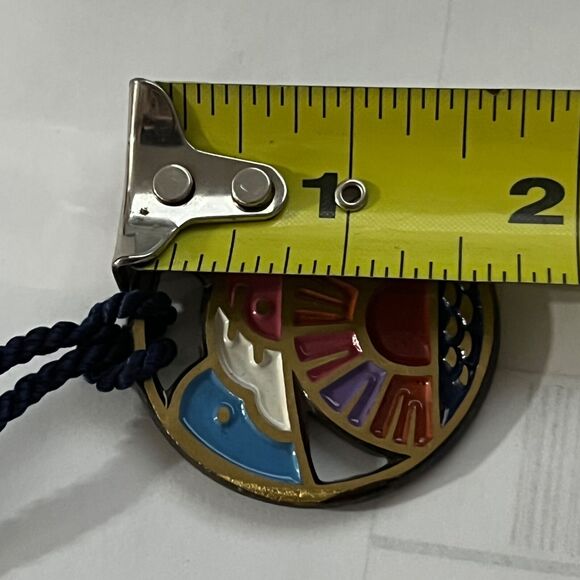 Vintage 1971 Ecology Designs Peace with Nature Pendant Necklace Hippie - Picture 6 of 6